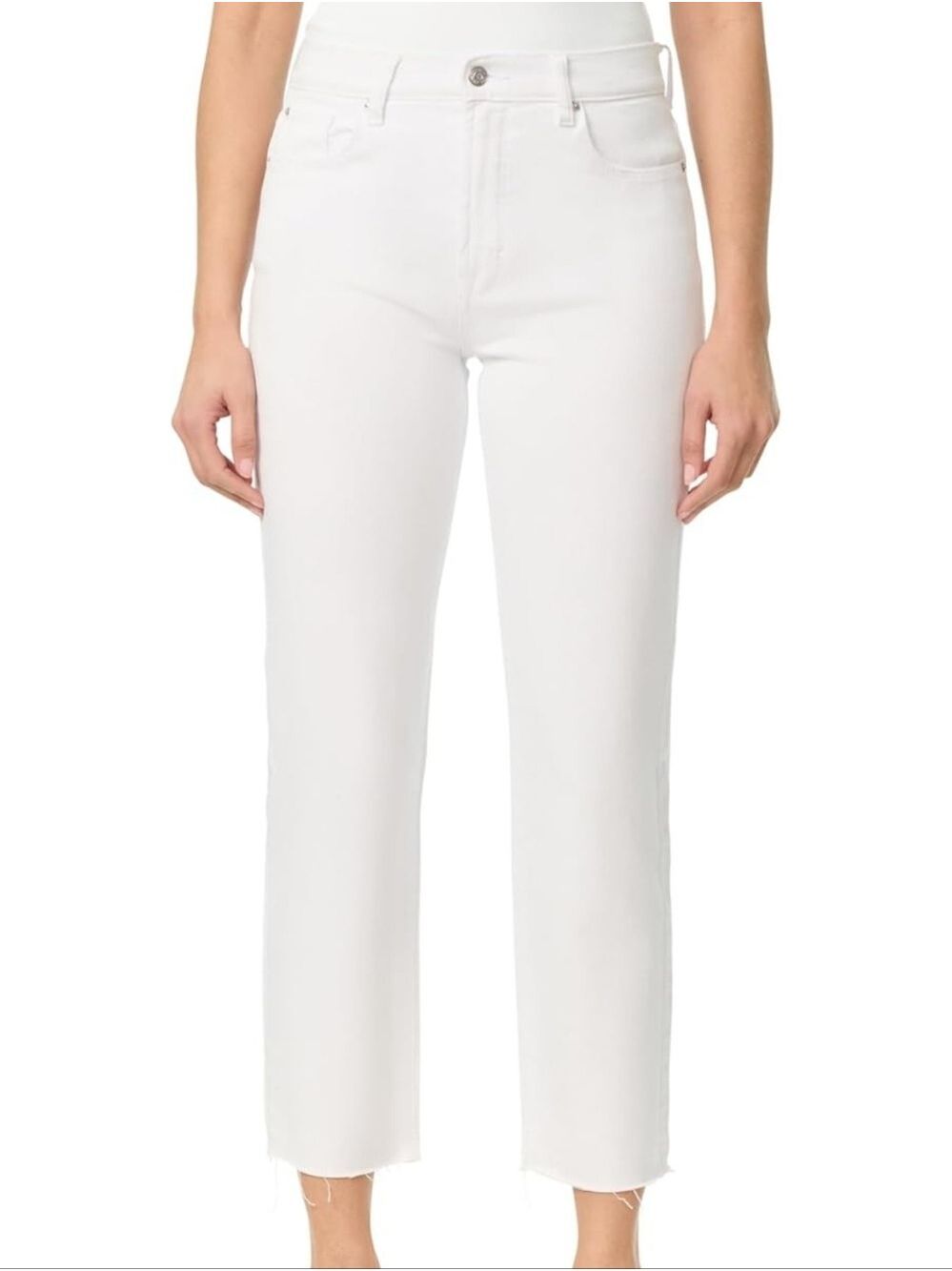 NWOT Kensie White Straight-Leg Jeans